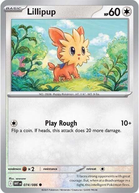 Lillipup (074/086) [Scarlet & Violet: White Flare] | Infinity Cards & Collectibles