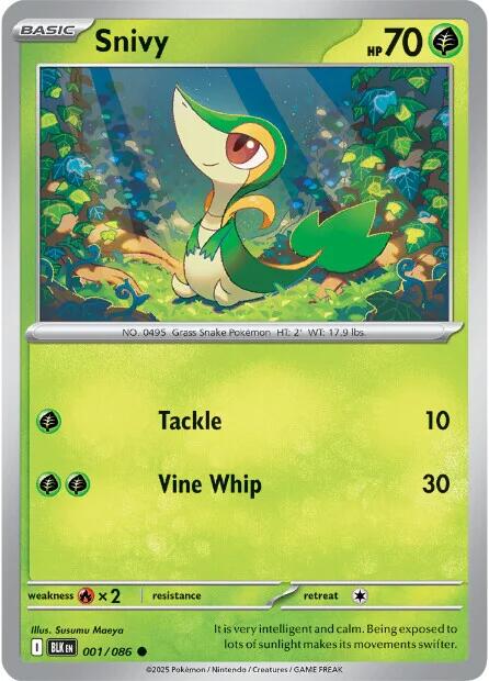 Snivy (001/086) [Scarlet & Violet: Black Bolt] | Infinity Cards & Collectibles