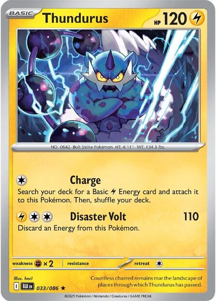 Thundurus (033/086) [Scarlet & Violet: Black Bolt] | Infinity Cards & Collectibles