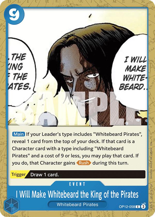 I Will Make Whitebeard the King of the Pirates [Legacy of the Master] | Infinity Cards & Collectibles