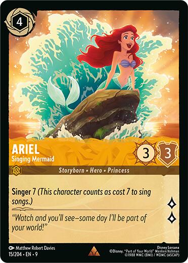 Ariel - Singing Mermaid (15/204) [Fabled] | Infinity Cards & Collectibles