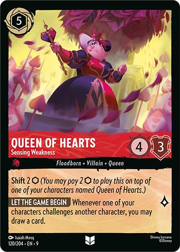Queen of Hearts - Sensing Weakness (120/204) [Fabled] | Infinity Cards & Collectibles