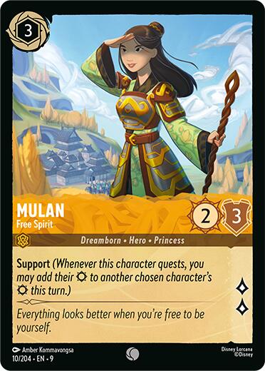 Mulan - Free Spirit (10/204) [Fabled] | Infinity Cards & Collectibles