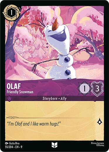 Olaf - Friendly Snowman (55/204) [Fabled] | Infinity Cards & Collectibles