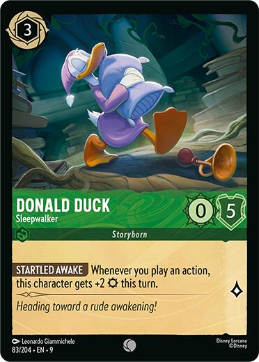 Donald Duck - Sleepwalker (83/204) [Fabled] | Infinity Cards & Collectibles