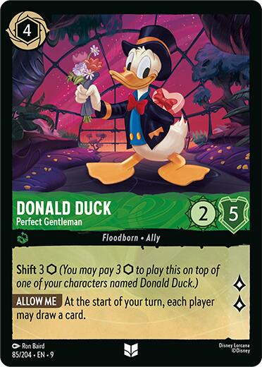 Donald Duck - Perfect Gentleman (85/204) [Fabled] | Infinity Cards & Collectibles