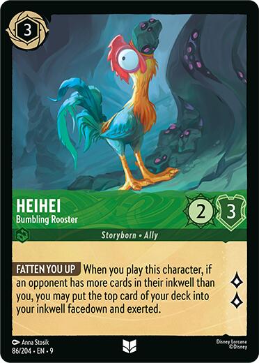 Heihei - Bumbling Rooster (86/204) [Fabled] | Infinity Cards & Collectibles