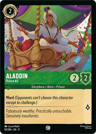 Aladdin - Prince Ali (92/204) [Fabled] | Infinity Cards & Collectibles