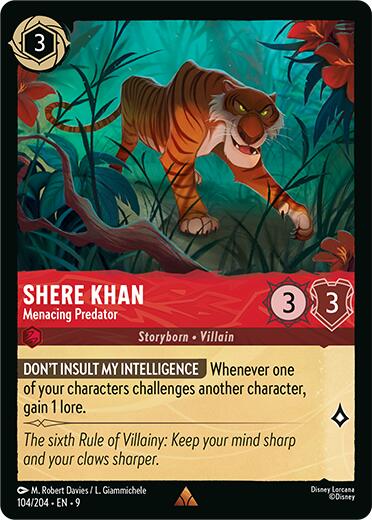 Shere Khan - Menacing Predator (104/204) [Fabled] | Infinity Cards & Collectibles