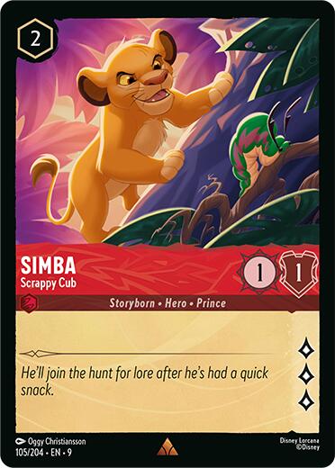 Simba - Scrappy Cub (105/204) [Fabled] | Infinity Cards & Collectibles