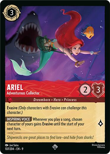Ariel - Adventurous Collector (107/204) [Fabled] | Infinity Cards & Collectibles