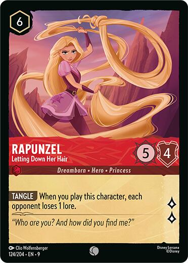 Rapunzel - Letting Down Her Hair (124/204) [Fabled] | Infinity Cards & Collectibles