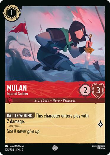 Mulan - Injured Soldier (125/204) [Fabled] | Infinity Cards & Collectibles