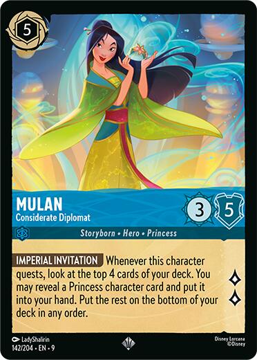 Mulan - Considerate Diplomat (142/204) [Fabled] | Infinity Cards & Collectibles