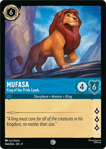Mufasa - King of the Pride Lands (144/204) [Fabled] | Infinity Cards & Collectibles