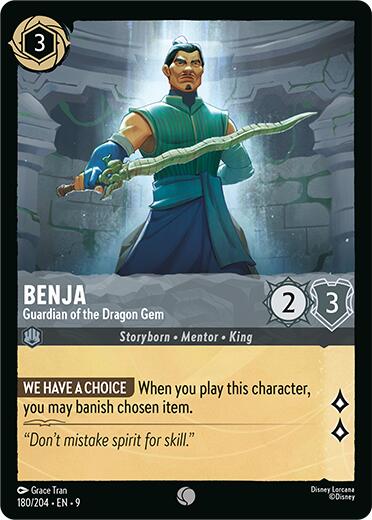 Benja - Guardian of the Dragon Gem (180/204) [Fabled] | Infinity Cards & Collectibles