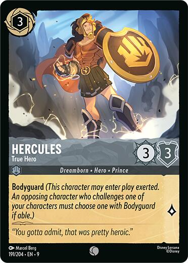 Hercules - True Hero (191/204) [Fabled] | Infinity Cards & Collectibles