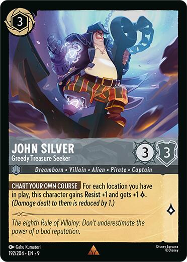 John Silver - Greedy Treasure Seeker (192/204) [Fabled] | Infinity Cards & Collectibles