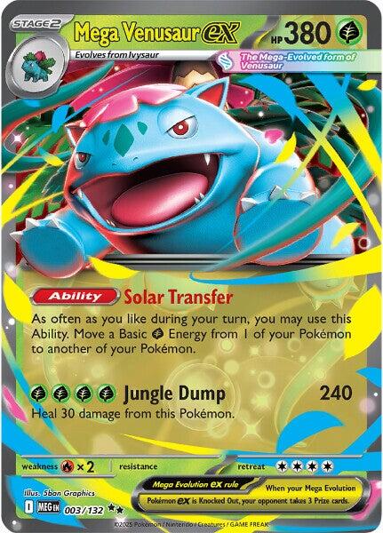 Mega Venusaur ex (003/132) [Mega Evolution: Base Set] | Infinity Cards & Collectibles