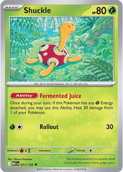 Shuckle (011/132) [Mega Evolutions: Base Set] | Infinity Cards & Collectibles