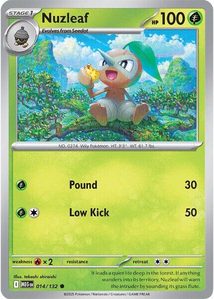 Nuzleaf (014/132) [Mega Evolution: Base Set] | Infinity Cards & Collectibles