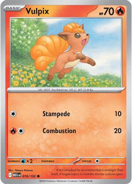 Vulpix (019/132) [Mega Evolution: Base Set] | Infinity Cards & Collectibles