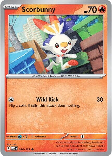 Scorbunny (026/132) [Mega Evolutions: Base Set] | Infinity Cards & Collectibles