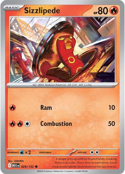 Sizzlipede (029/132) [Mega Evolutions: Base Set] | Infinity Cards & Collectibles