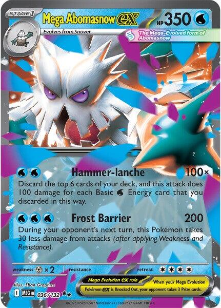 Mega Abomasnow ex (036/132) [Mega Evolution: Base Set] | Infinity Cards & Collectibles