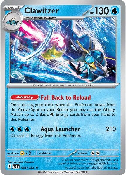 Clawitzer (038/132) [Mega Evolutions: Base Set] | Infinity Cards & Collectibles