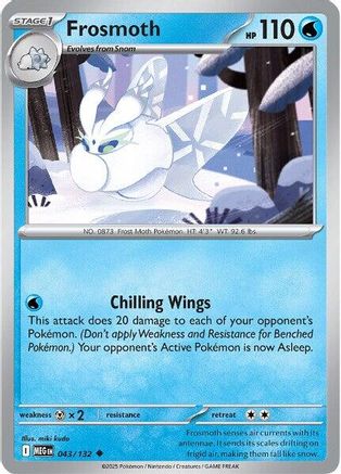 Frosmoth (043/132) [Mega Evolutions: Base Set]