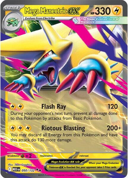 Mega Manectric ex (050/132) [Mega Evolution: Base Set] | Infinity Cards & Collectibles