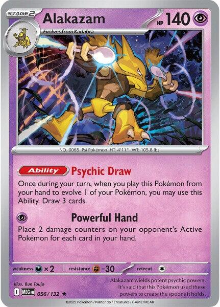Alakazam (056/132) [Mega Evolution: Base Set] | Infinity Cards & Collectibles