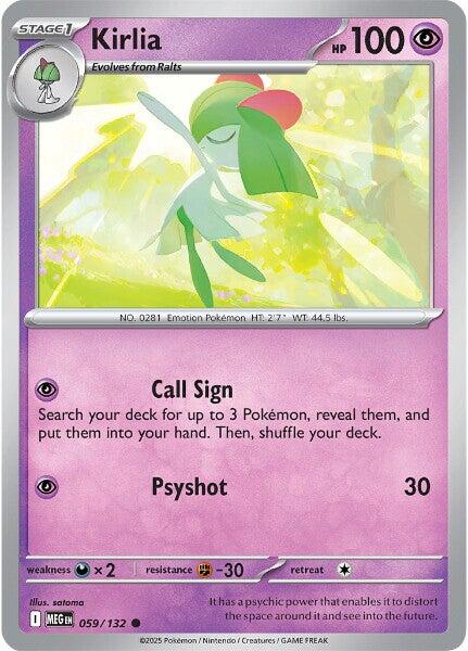 Kirlia (059/132) [Mega Evolution: Base Set] | Infinity Cards & Collectibles