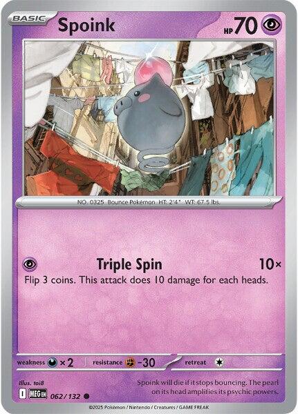Spoink (062/132) [Mega Evolutions: Base Set] | Infinity Cards & Collectibles