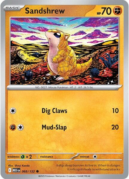 Sandshrew (068/132) [Mega Evolution: Base Set] | Infinity Cards & Collectibles