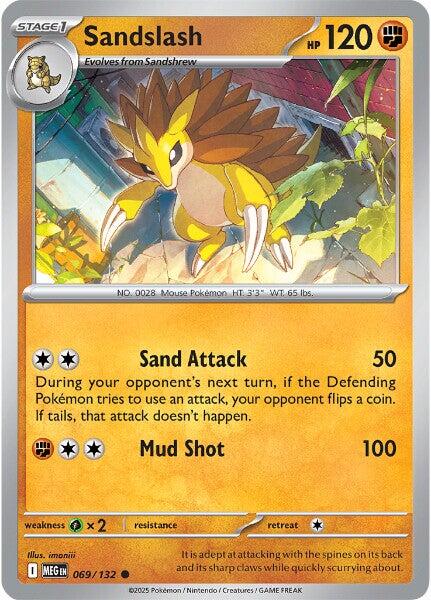 Sandslash (069/132) [Mega Evolution: Base Set] | Infinity Cards & Collectibles