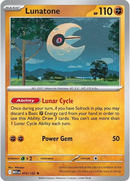 Lunatone (074/132) [Mega Evolution: Base Set] | Infinity Cards & Collectibles