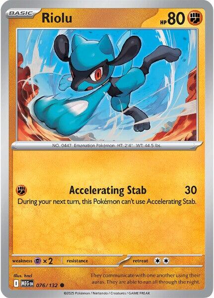 Riolu (076/132) [Mega Evolution: Base Set] | Infinity Cards & Collectibles