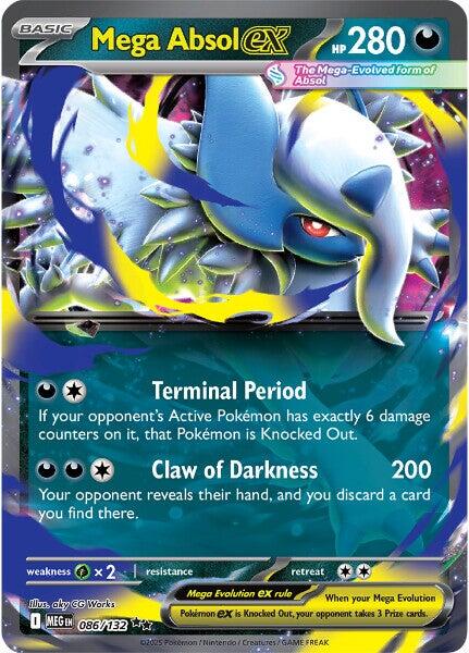 Mega Absol ex (086/132) [Mega Evolution: Base Set] | Infinity Cards & Collectibles
