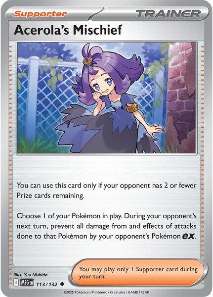 Acerola's Mischief (113/132) [Mega Evolutions: Base Set] | Infinity Cards & Collectibles