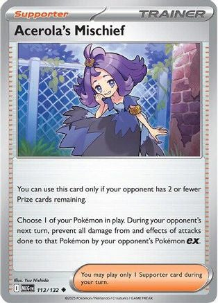 Acerola's Mischief (113/132) [Mega Evolution: Base Set]