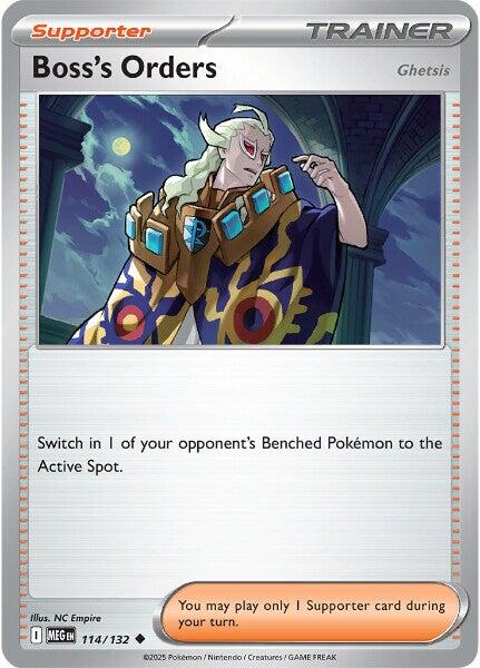 Boss's Orders (114/132) [Ghetsis] [Mega Evolution: Base Set] | Infinity Cards & Collectibles