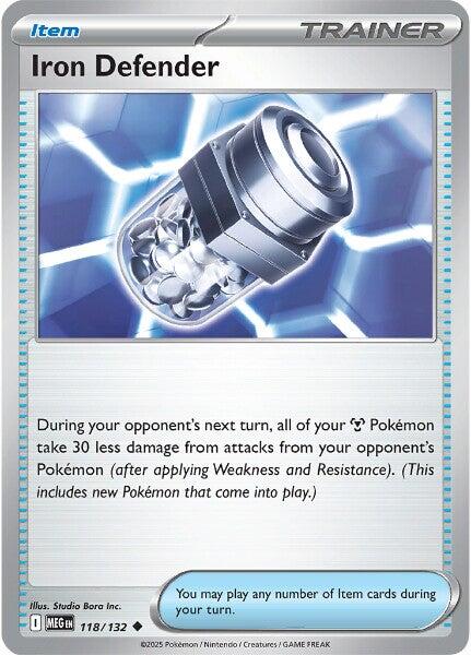Iron Defender (118/132) [Mega Evolution: Base Set] | Infinity Cards & Collectibles