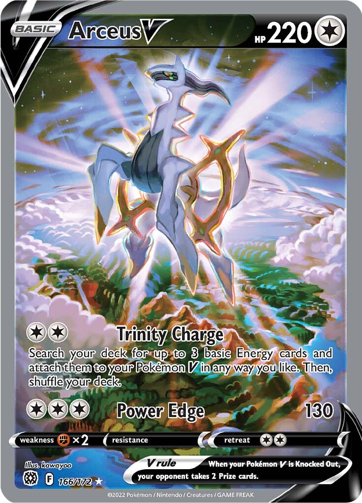 Arceus V (166/172) [Sword & Shield: Brilliant Stars] | Infinity Cards & Collectibles