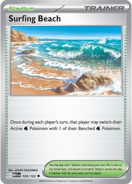 Surfing Beach (129/132) [Mega Evolution: Base Set] | Infinity Cards & Collectibles