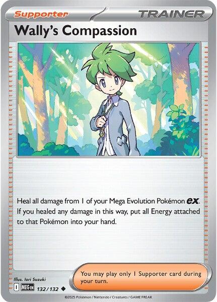Wally's Compassion (132/132) [Mega Evolution: Base Set] | Infinity Cards & Collectibles