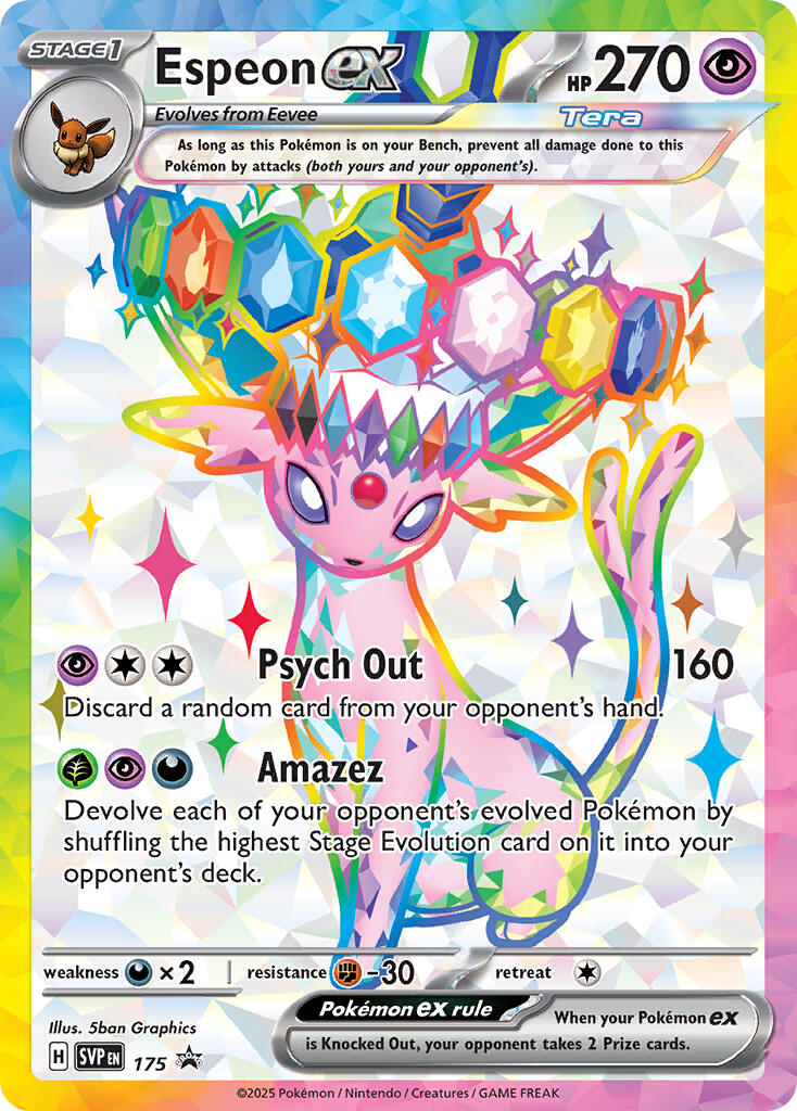 Espeon ex (SVP 175) [Scarlet & Violet: Black Star Promos] | Infinity Cards & Collectibles