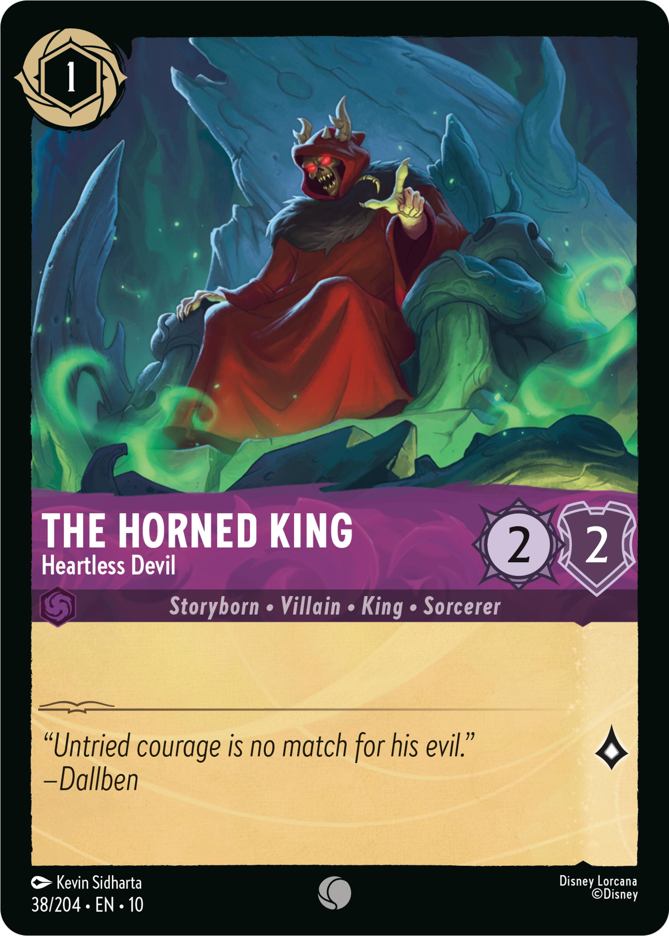 The Horned King - Heartless Devil (38/204) [Whispers in the Well] | Infinity Cards & Collectibles