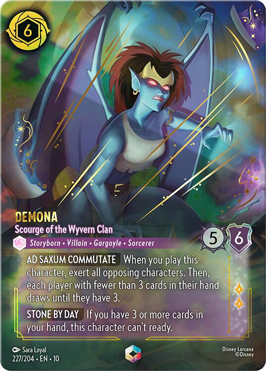 Demona - Scourge of the Wyvern Clan (Enchanted) (227/204) [Whispers in the Well] | Infinity Cards & Collectibles